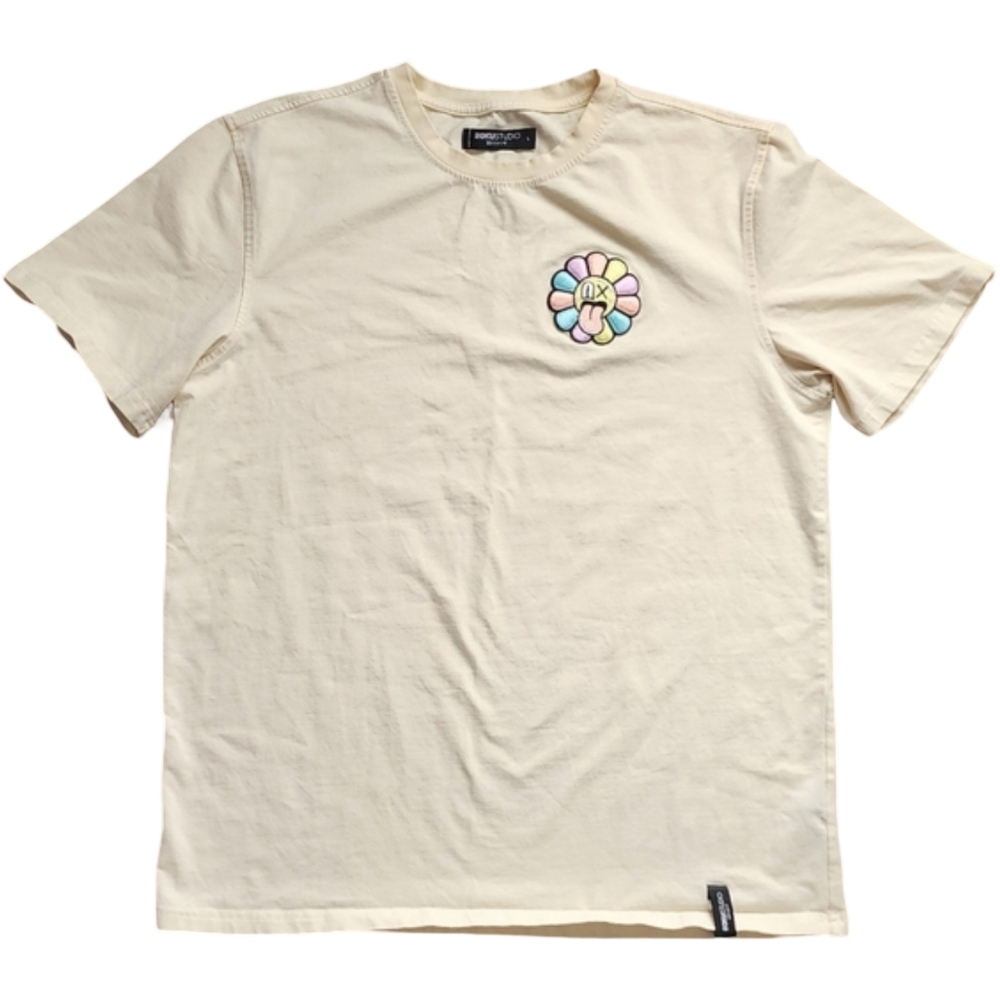 Roku Studio‎ Women's Large Beige Embroidered T-shirt